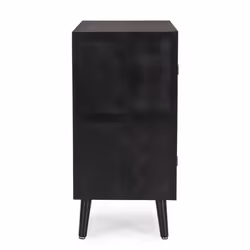 Komoda JOSINE 1DO 4DR - czarny/brązowy