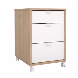 Kontenerek z szufladami SIGN - jackson hickory/biały mat