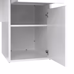 Biurko 2-drzwiowa z szufladami FUNCTION PLUS - biały połysk