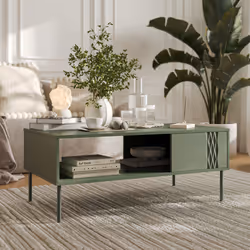 Stolik kawowy AURELIA 100x60 - zielony mat