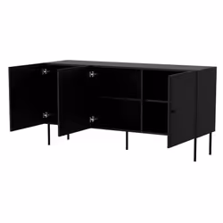 Komoda 3- drzwiowa MODENA 150 - czarny mat