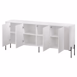 Komoda 4-drzwiowa ARIA 190 cm - biały mat