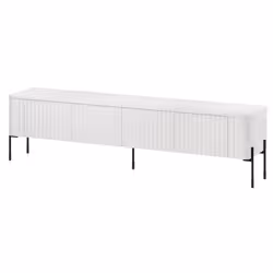 Szafka RTV 4-drzwiowa ARIA 190 cm - biały mat