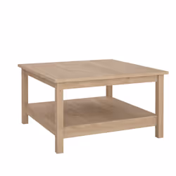 Stolik kawowy z półką MADRID - jackson hickory