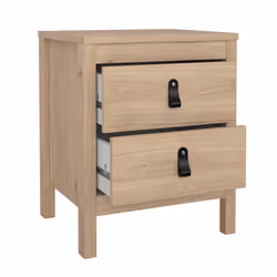 Szafka nocna MADRID 2 szuflady - jackson hickory mat