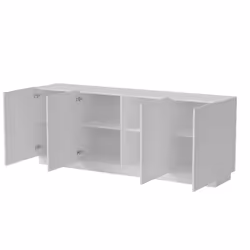 Komoda 4-drzwiowa ARDEA - biały mat