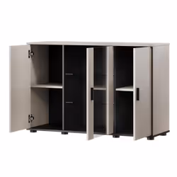 Komoda 3-drzwiowa SIMPLE - kaszmir mat