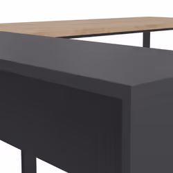 Biurko z przedłużeniem SIGN 150 cm - jackson hickory/szary mat