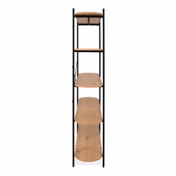 Regał HANOI 120 cm - dąb artisan/czarny