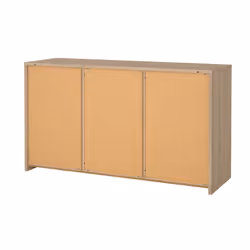Komoda 2-drzwiowa z szufladami NEXT - biały połysk/jackson hickory