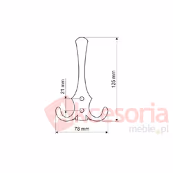 Wieszak ZnAl WP59 Chrom Satynowy
