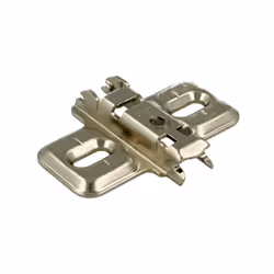 Prowadnik krzyżakowy do zawiasu CLIP - nikiel / dyst. 0 mm / wys. 8.5 mm / regul. wysokości / bez Euro