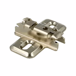 Prowadnik krzyżakowy do zawiasu CLIP - nikiel / dyst. 3 mm / wys. 11.5 mm / regul. wysokości / Spax