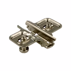 Prowadnik krzyżakowy do zawiasu CLIP - nikiel / dyst. 0 mm / wys. 8.5 mm / regul. wysokości / z Euro