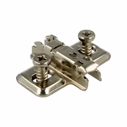 Prowadnik krzyżakowy do zawiasu CLIP - nikiel / dyst. 3 mm / wys. 11.5 mm / regul. wysokości / z Euro