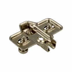 Prowadnik krzyżakowy do zawiasu MODUL - nikiel / dyst. 0 mm / wys. 8.3 mm / regul. wysokości / z Euro