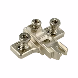 Prowadnik MODUL do zawiasów drzwi równoległych - nikiel / dyst. 3 mm / wys. 12.2 mm / regul. wysokości / z Euro
