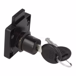 Zamek kwadratowy Siso X-850 - czarny / fi 19 mm