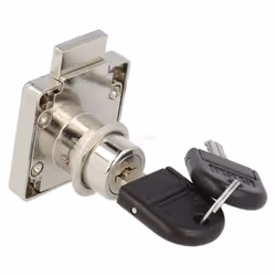Zamek kwadratowy prawy Siso X-850 - niklowany / fi 19 mm