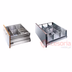 Tandembox TYŁ SZARY (H199mm/dł.777mm) Do Wysokości Boku D=198mm Szer.Korpusu 90cm