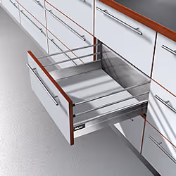 Tandembox TYŁ SZARY (H199mm/dł.777mm) Do Wysokości Boku D=198mm Szer.Korpusu 90cm