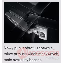 Zawias z hamulcem CLIP Top BLUMOTION - nikiel / 95° / ze sprężyną / drzwi grube nakładane / puszka: na wkręty