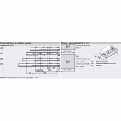 Szuflada TANDEMBOX ANTARO z hamulcem / wys. N=68 mm / dł. 50 cm / 30 kg / biały