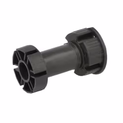 Nóżka plastikowa PN16 czarna  wys. 10cm z klipem