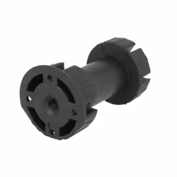 Nóżka plastikowa PN16 czarna  wys. 10cm z klipem