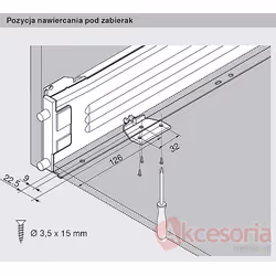 Szuflada METABOX 320M z hamulcem / wys. M=86 mm / dł. 45 cm / 25 kg / wysuw 75% / kremowy