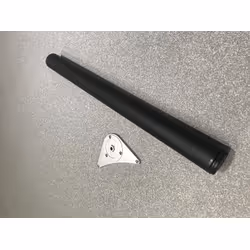 Noga z regulacją DN-710 - czarny mat / fi 60 mm / wys. 71 cm