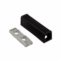 Adapter prosty do montażu TIP-ON - czarny / krótki