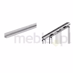 Listwa wykończeniowa TOPLINE M do drzwi o przekroju U Hettich / dł. 250 cm
