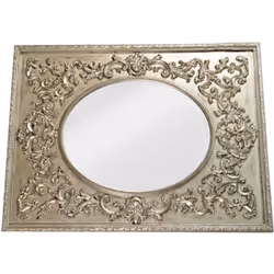 Lustro PU284A 90x120 - srebrny przecierany
