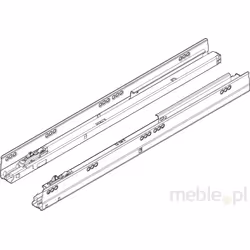 Prowadnice z hamulcem TANDEMBOX ANTARO 578 M do TIP-ON BLUMOTION / dł. 40 cm / 30 kg / wysuw 100%