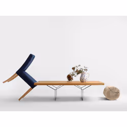 Stolik kawowy LONGO SOLID WOOD 140 - naturalny/czarny