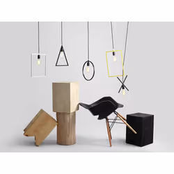 Lampa wisząca XLAMP - czarny