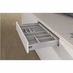 Wkład na sztućce ORGATRAY 440 - srebrny / 701-800 x 441-520 mm
