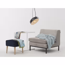 Lampa wisząca POPO FLAT L 1 - czarny