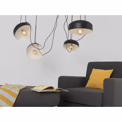 Lampa wisząca POPO FLAT L 4 - czarny