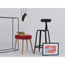Lampa wisząca POPO FLAT 1 - czarny