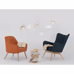 Lampa wisząca POPO FLAT 6 - biały