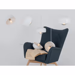 Lampa wisząca POPO FLAT 6 - biały