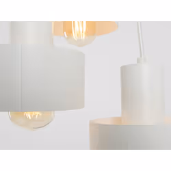 Lampa wisząca FAY 3 KOŁO - biały