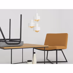 Lampa wisząca FAY 3 KOŁO - biały