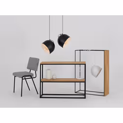 Lampa wisząca POPO L 2 - czarny