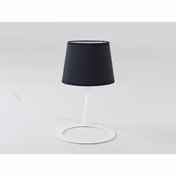 Lampa stołowa SHADE TABLE - klosz czarny/biały