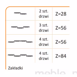 Rączka CLASSIC PLUS 18/M do drzwi przesuwnych - czarny mat / dł. 270 cm
