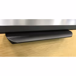 Uchwyt listwowy UA02 - czarny mat / rozstaw 192 mm