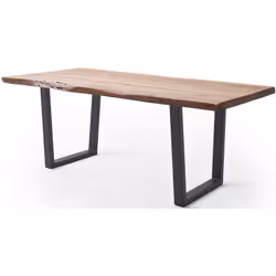 Stół drewniany CALABRIA z blatem 5.5 cm - natur